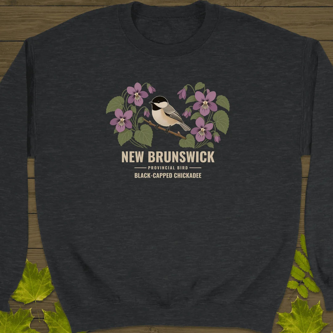 New Brunswick Provincial Bird Sweatshirt in Dark Heather