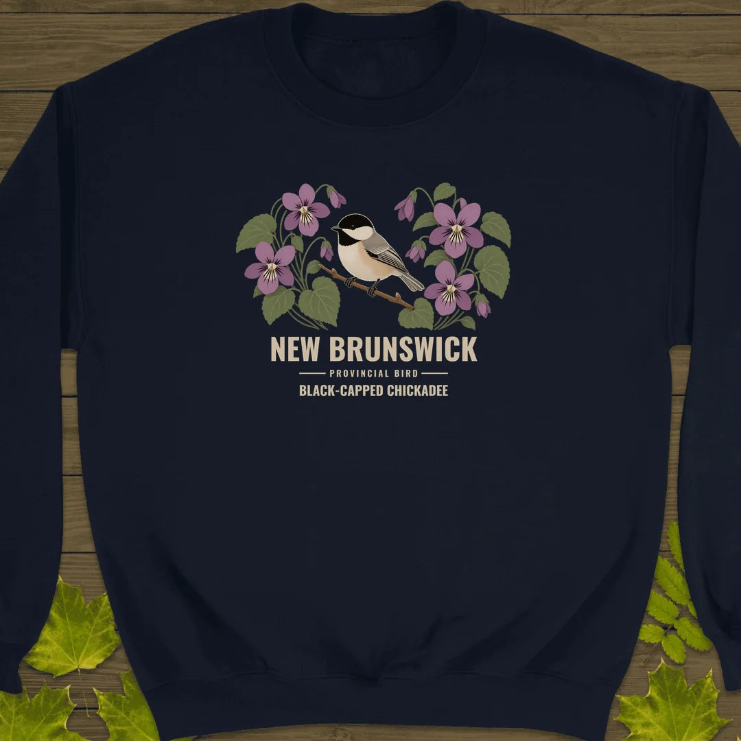 New Brunswick Provincial Bird Sweatshirt in Navy