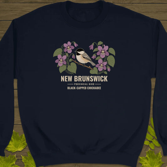 New Brunswick Provincial Bird Sweatshirt in Navy