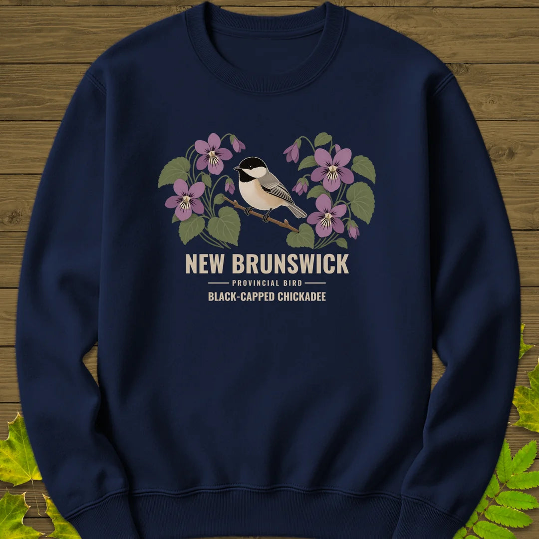 New Brunswick Provincial Bird Sweatshirt in Navy