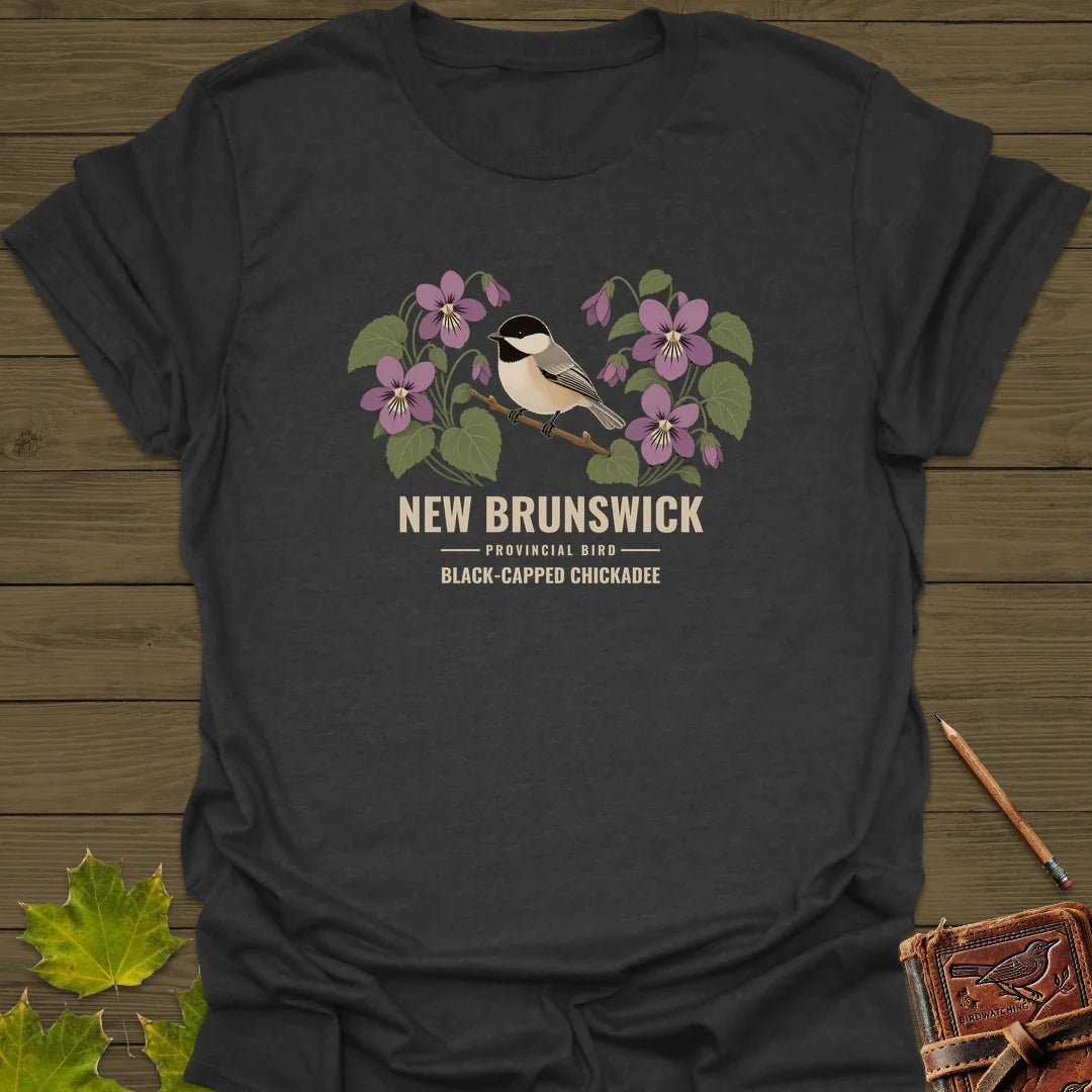 New Brunswick Provincial Bird T-Shirt in Dark Heather