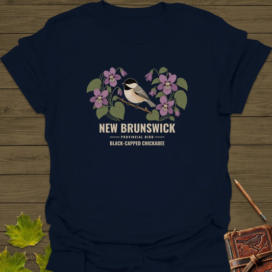 New Brunswick Provincial Bird T-Shirt in Navy