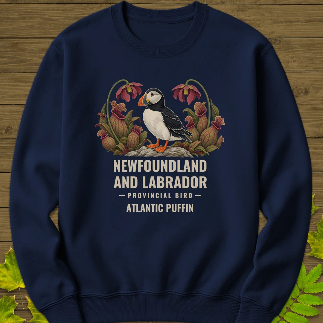 Newfoundland Provincial Bird Sweatshirt in Navy