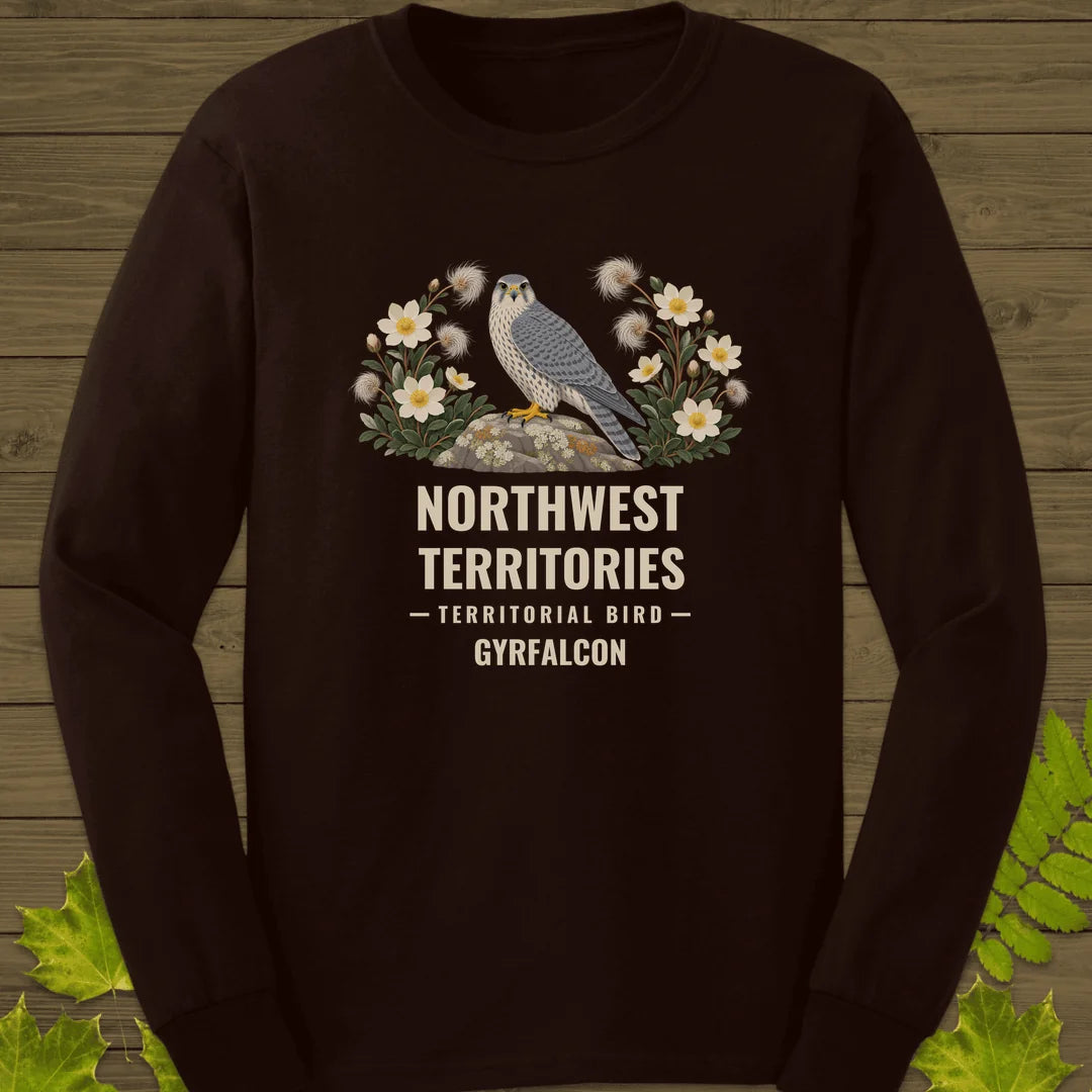 Northwest Territories Bird Long Sleeve in Dark Chocolate