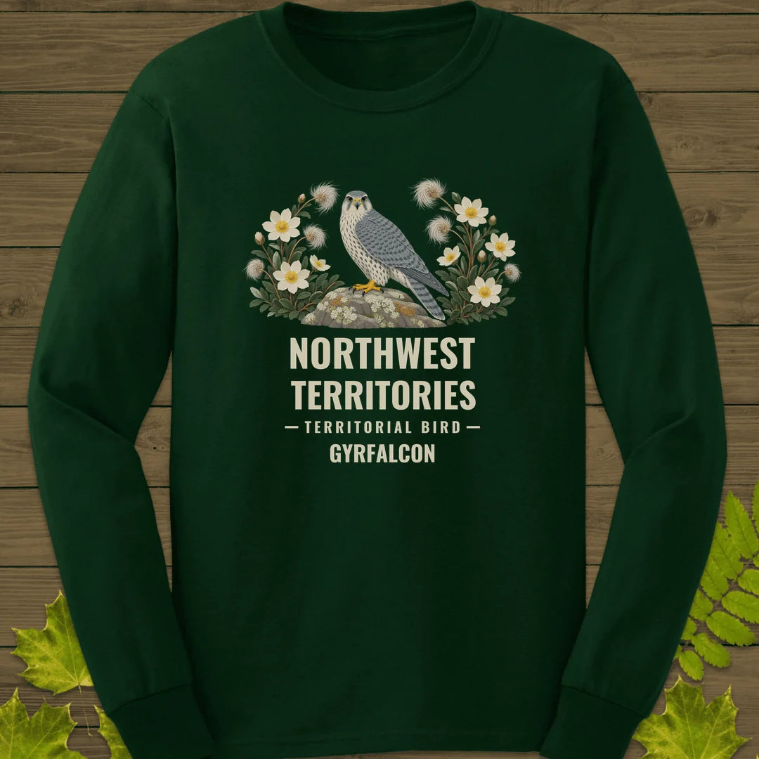 Northwest Territories Bird Long Sleeve in Forest Green