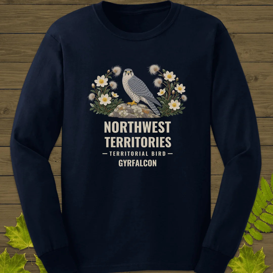 Northwest Territories Bird Long Sleeve in Navy