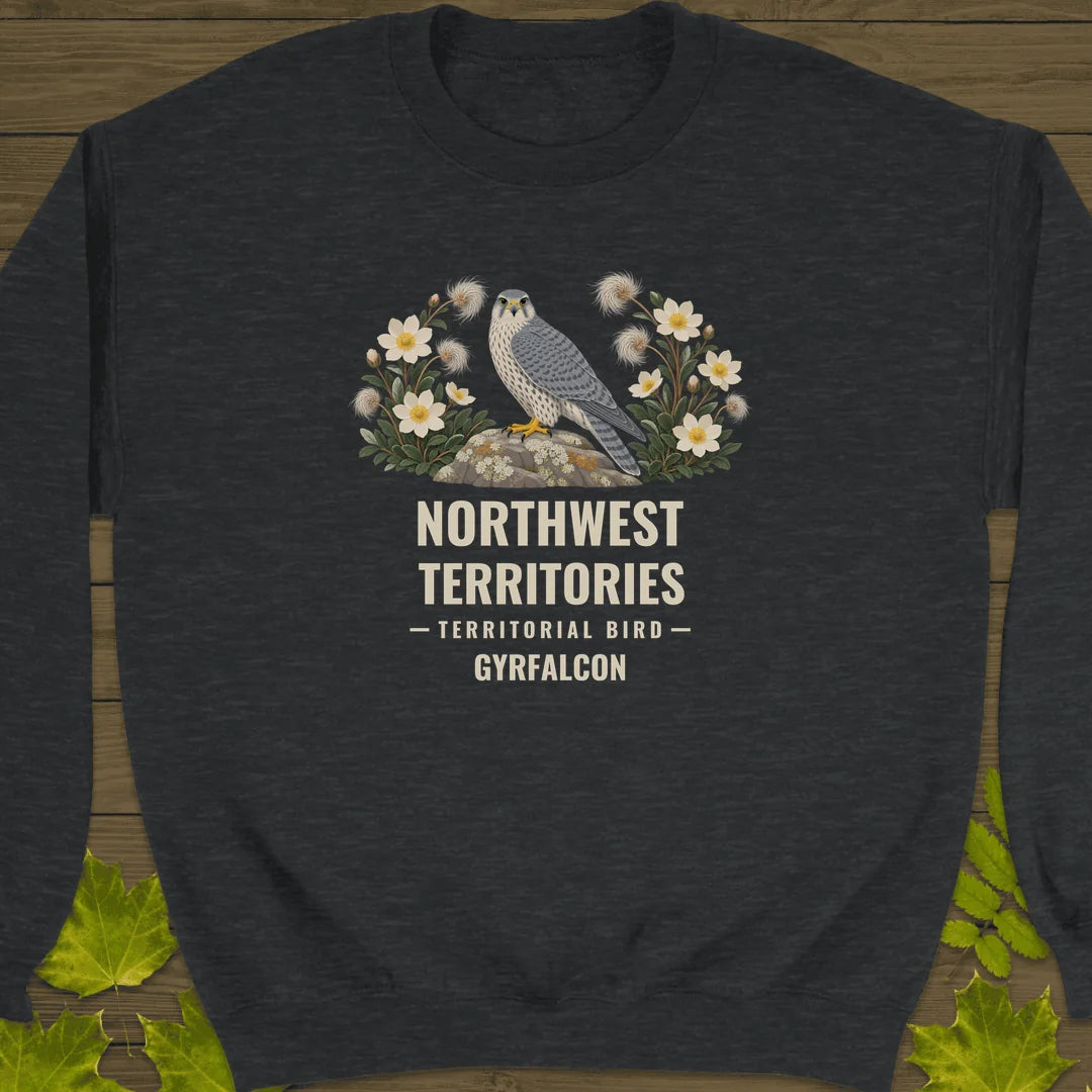 Northwest Territories Bird Sweatshirt in Dark Heather