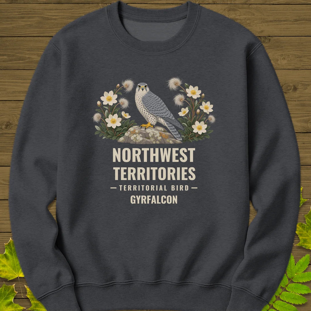 Northwest Territories Bird Sweatshirt in Dark Heather