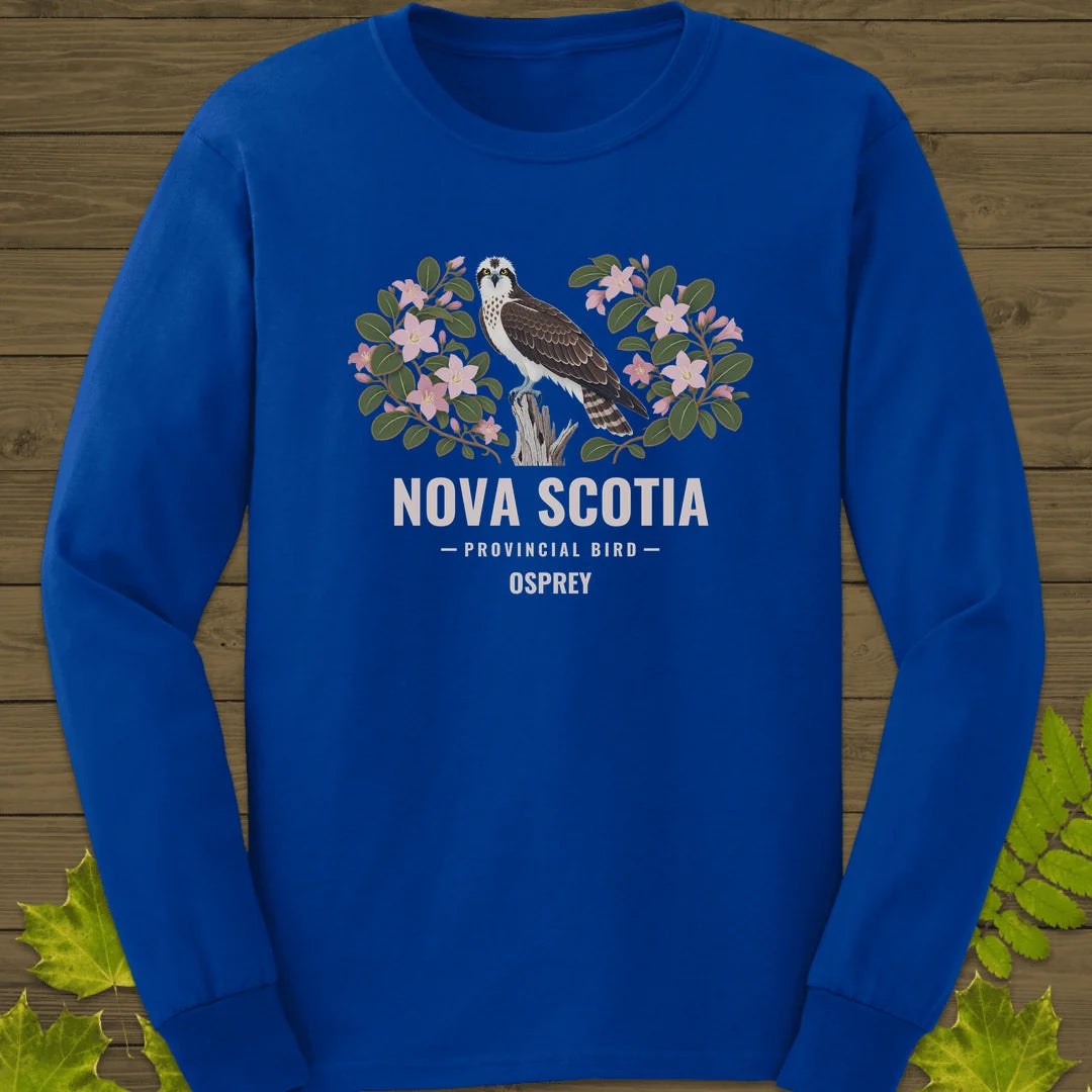 Nova Scotia Provincial Bird Long Sleeve in Royal