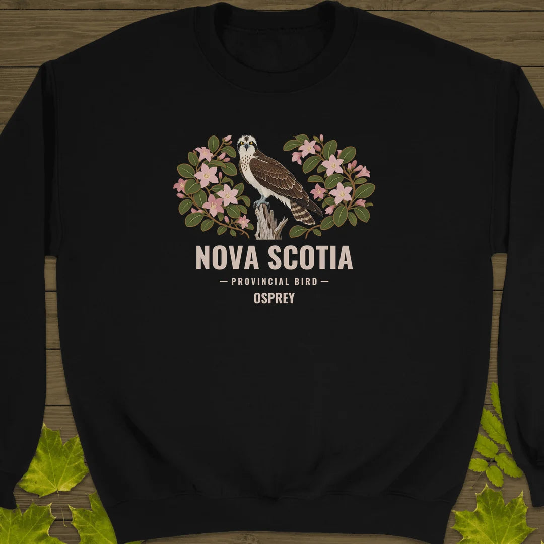 Nova Scotia Provincial Bird Sweatshirt in Black