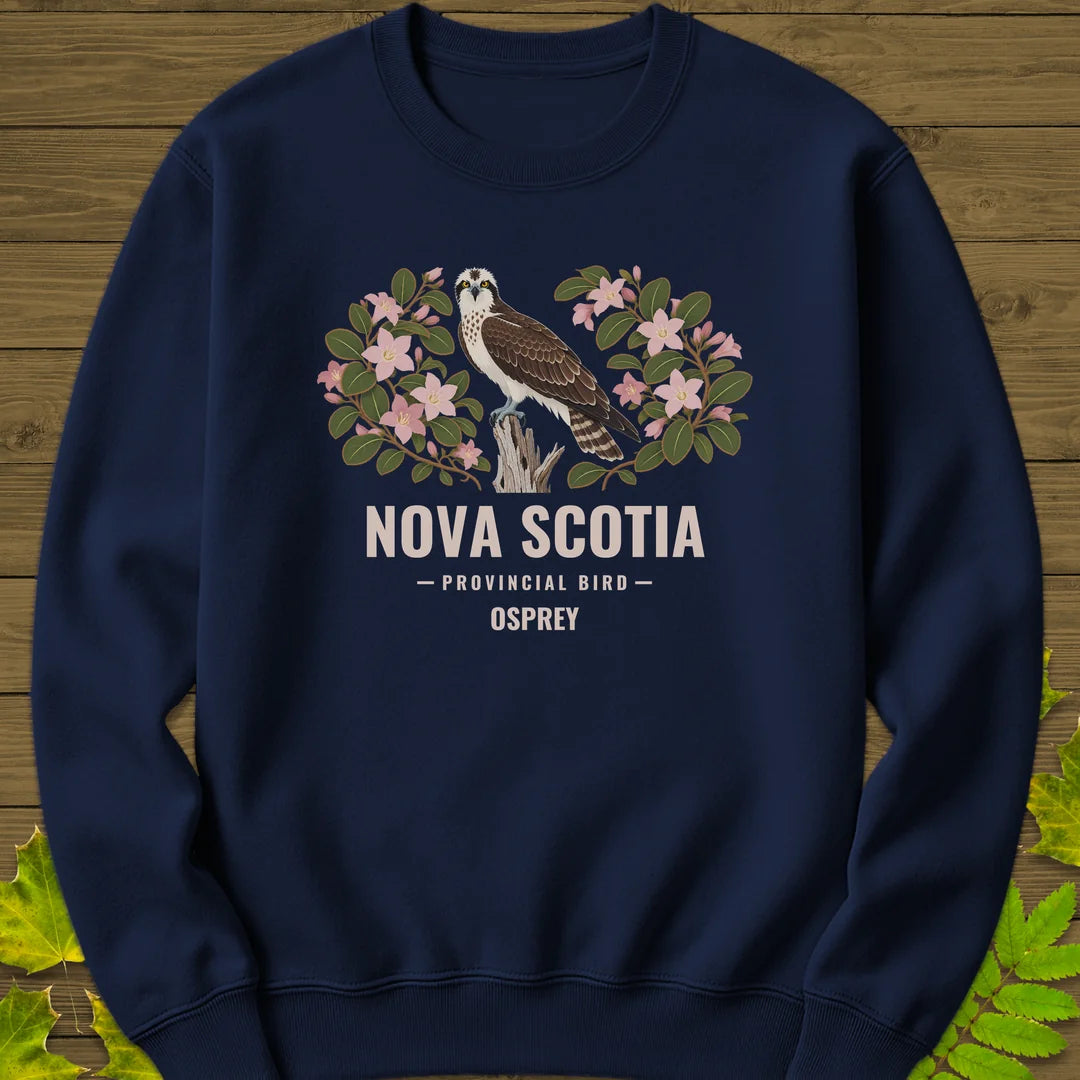 Nova Scotia Provincial Bird Sweatshirt in Navy