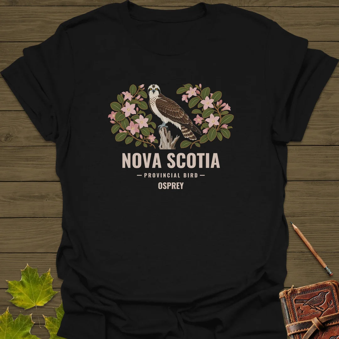 Nova Scotia Provincial Bird T-Shirt in Black