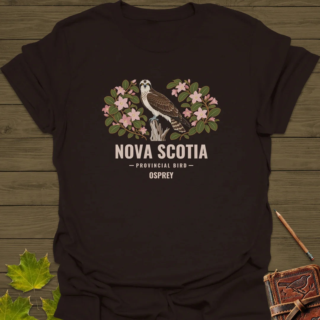 Nova Scotia Provincial Bird T-Shirt in Dark Chocolate