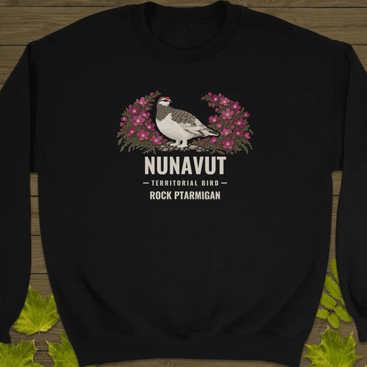 Nunavut Territorial Bird Sweatshirt in Black