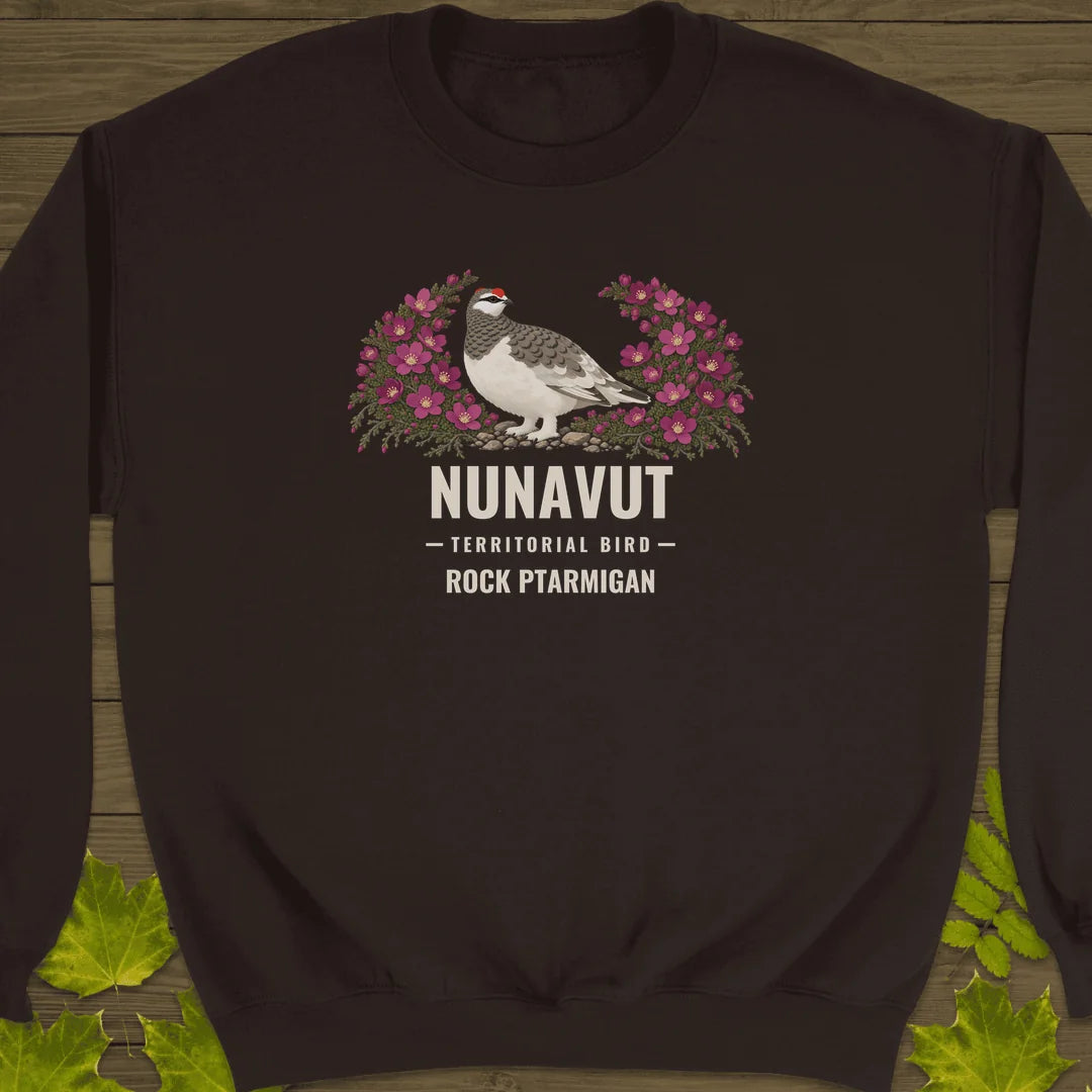 Nunavut Territorial Bird Sweatshirt in Dark Chocolate