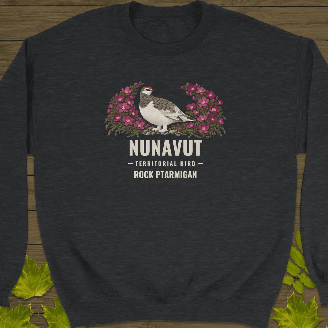 Nunavut Territorial Bird Sweatshirt in Dark Heather