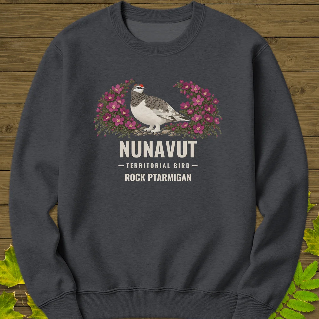 Nunavut Territorial Bird Sweatshirt in Dark Heather