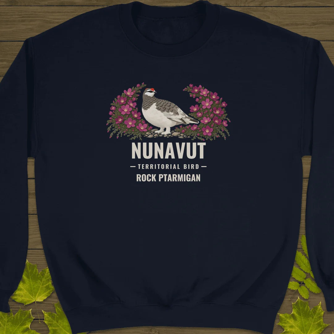 Nunavut Territorial Bird Sweatshirt in Navy