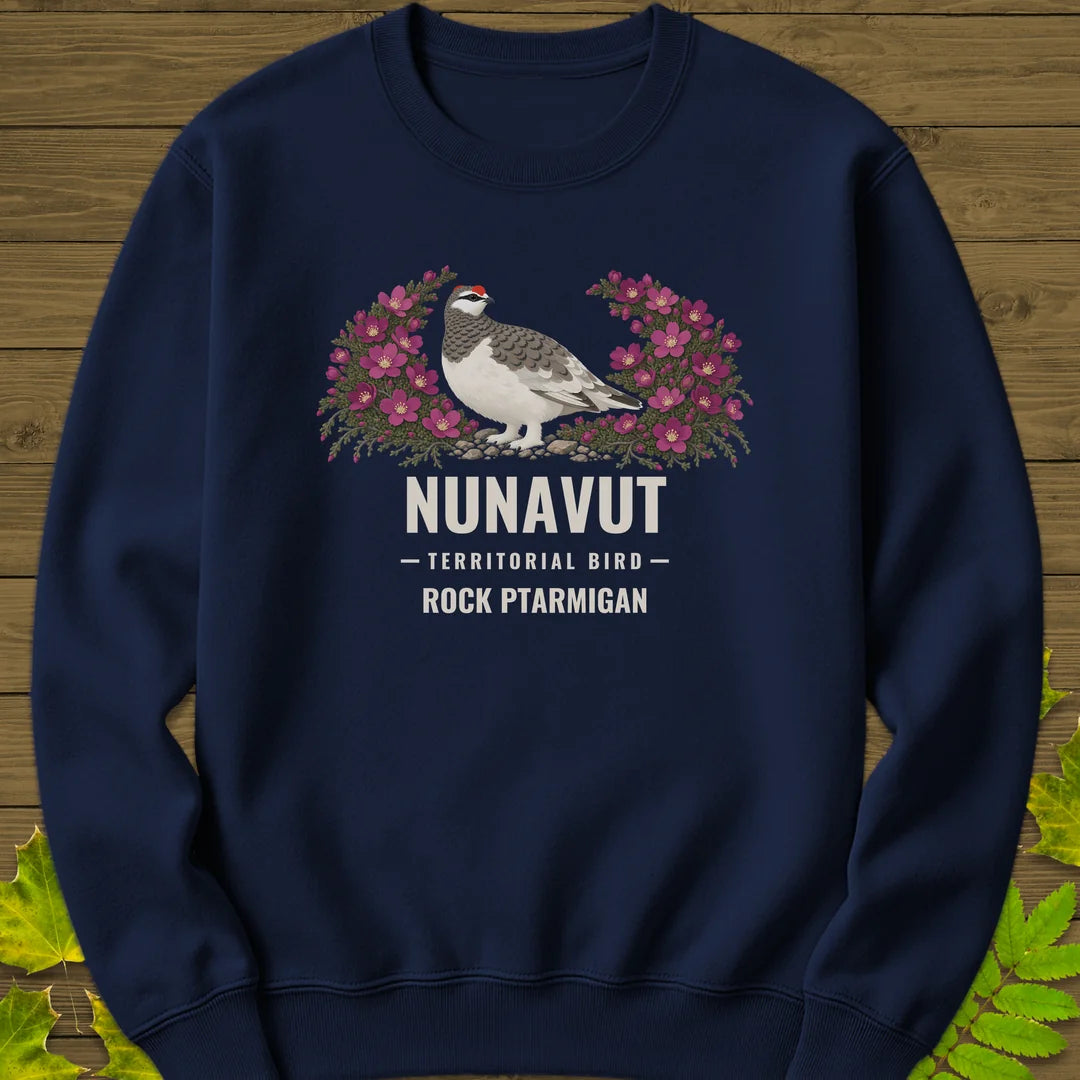 Nunavut Territorial Bird Sweatshirt in Navy