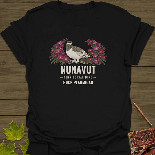 Nunavut Territorial Bird T-Shirt in Black