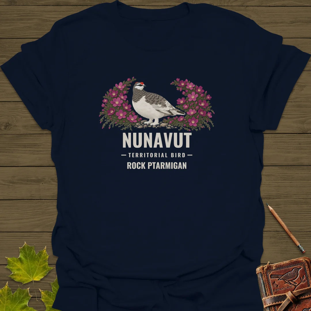 Nunavut Territorial Bird T-Shirt in Navy