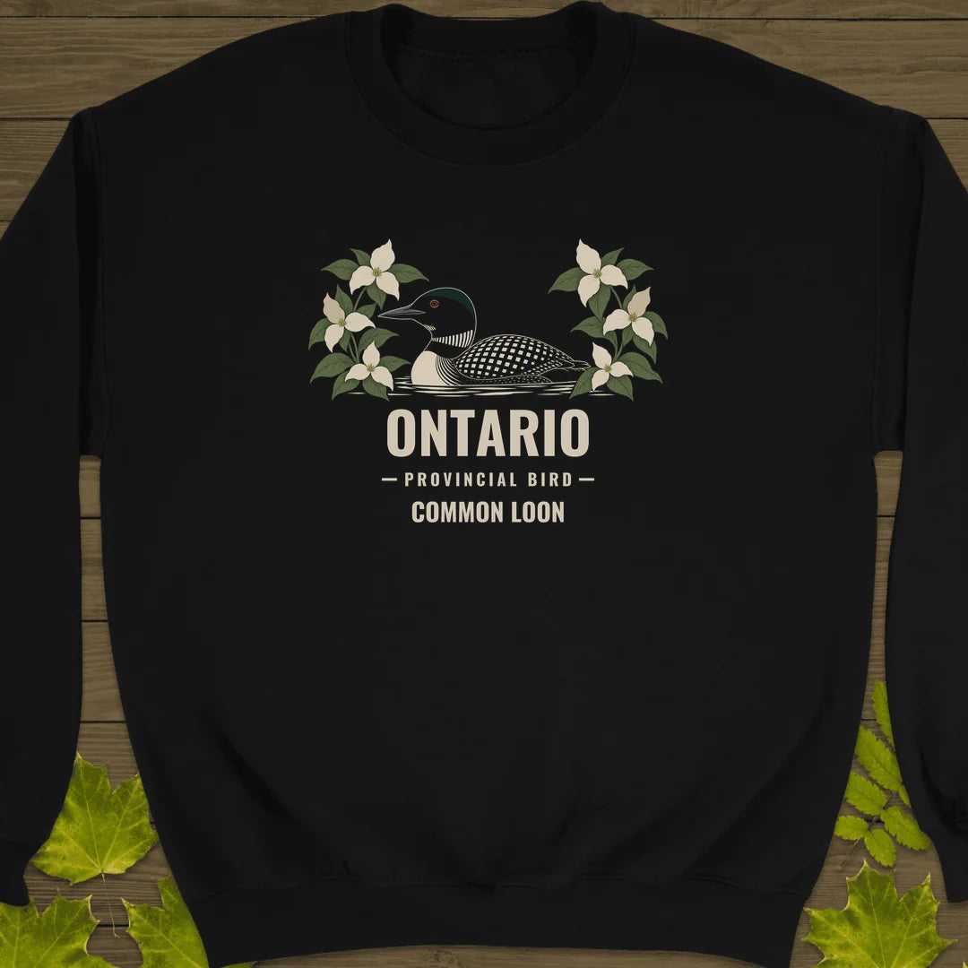 Ontario Provincial Bird Sweatshirt in Black