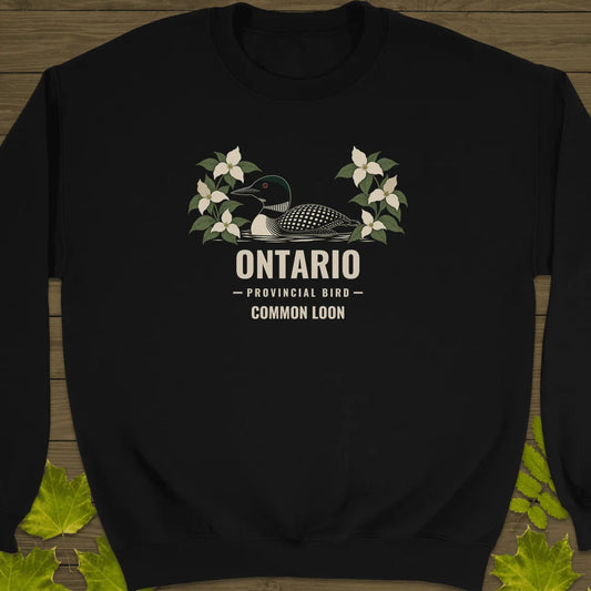 Ontario Provincial Bird Sweatshirt in Black