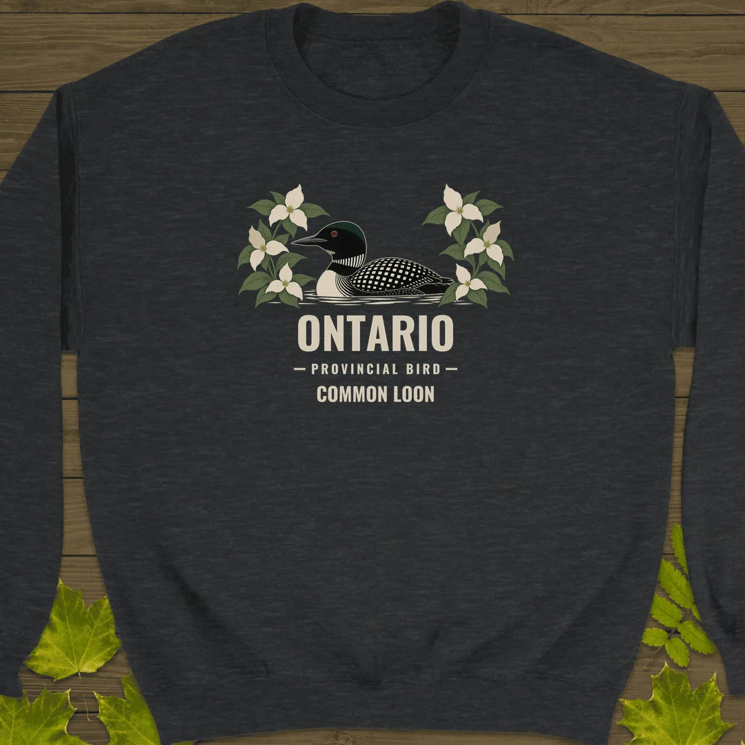 Ontario Provincial Bird Sweatshirt in Dark Heather