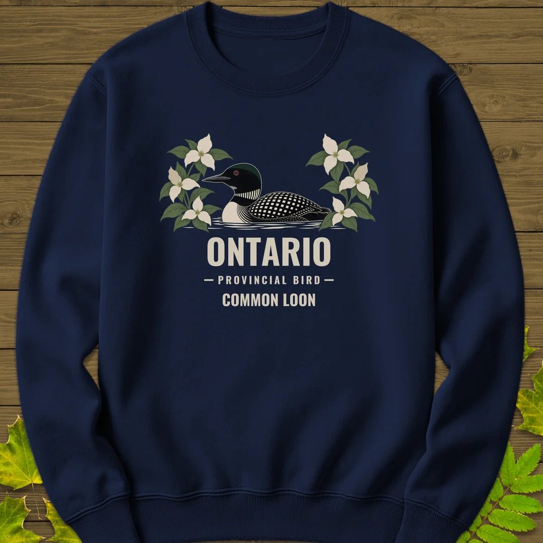 Ontario Provincial Bird Sweatshirt in Navy