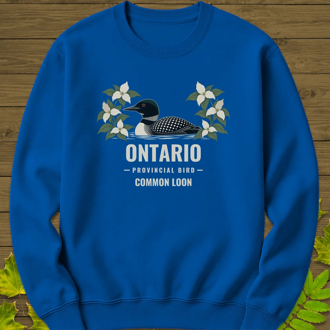 Ontario Provincial Bird Sweatshirt in Royal