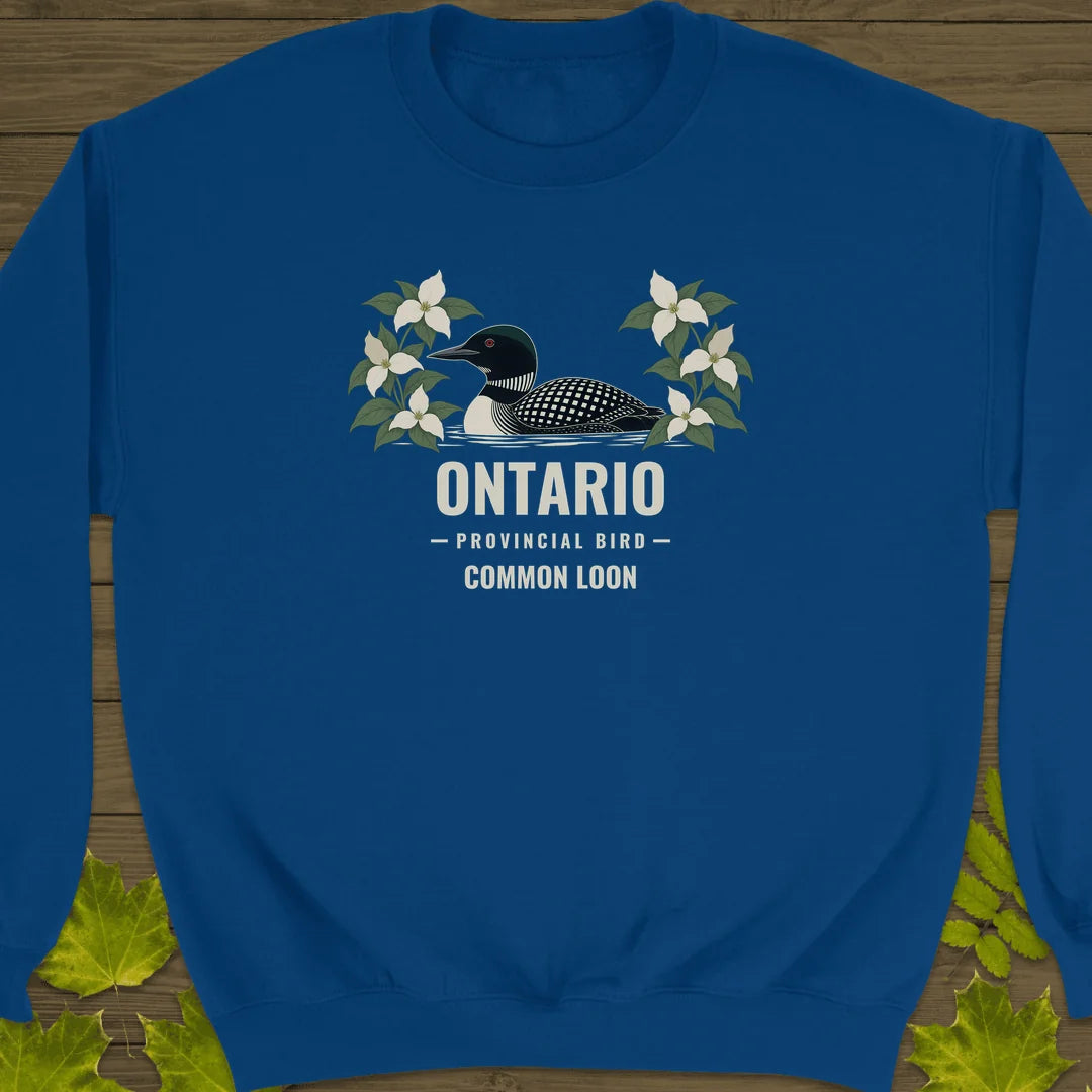Ontario Provincial Bird Sweatshirt in Royal