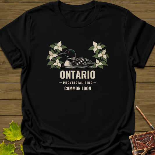 Ontario Provincial Bird T-Shirt in Black