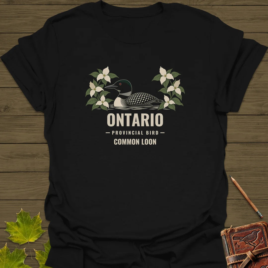 Ontario Provincial Bird T-Shirt in Black