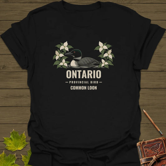 Ontario Provincial Bird T-Shirt in Black