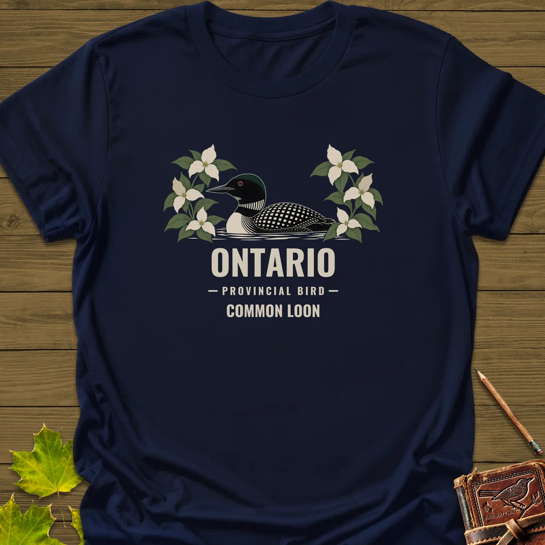 Ontario Provincial Bird T-Shirt in Navy