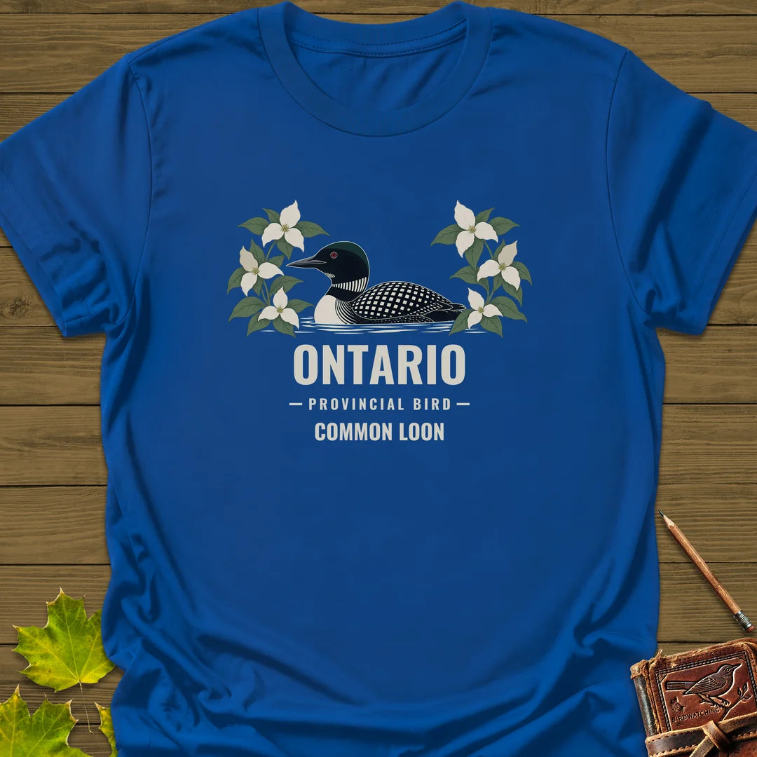 Ontario Provincial Bird T-Shirt in Royal