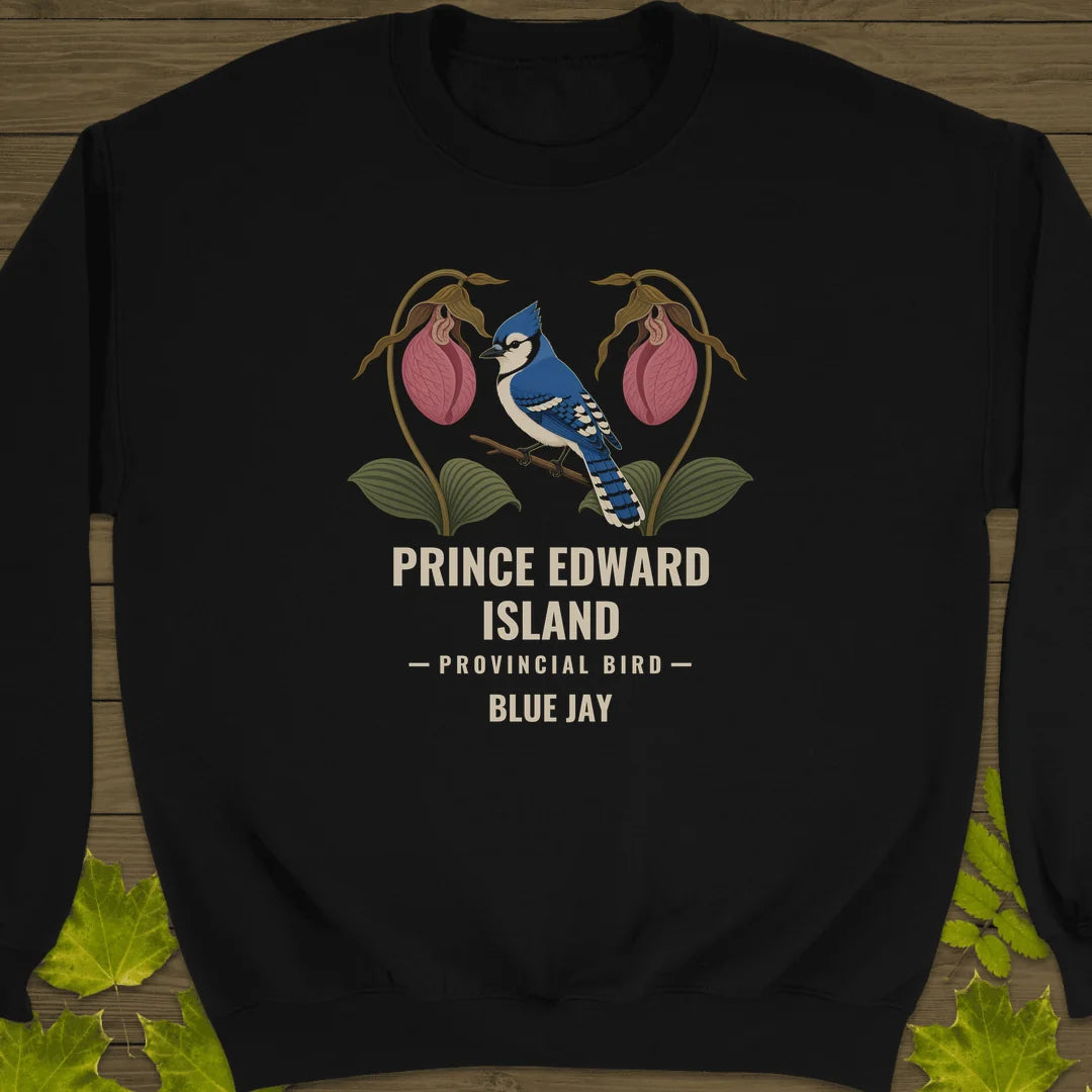 Prince Edward Island Provincial Bird Sweatshirt in Black