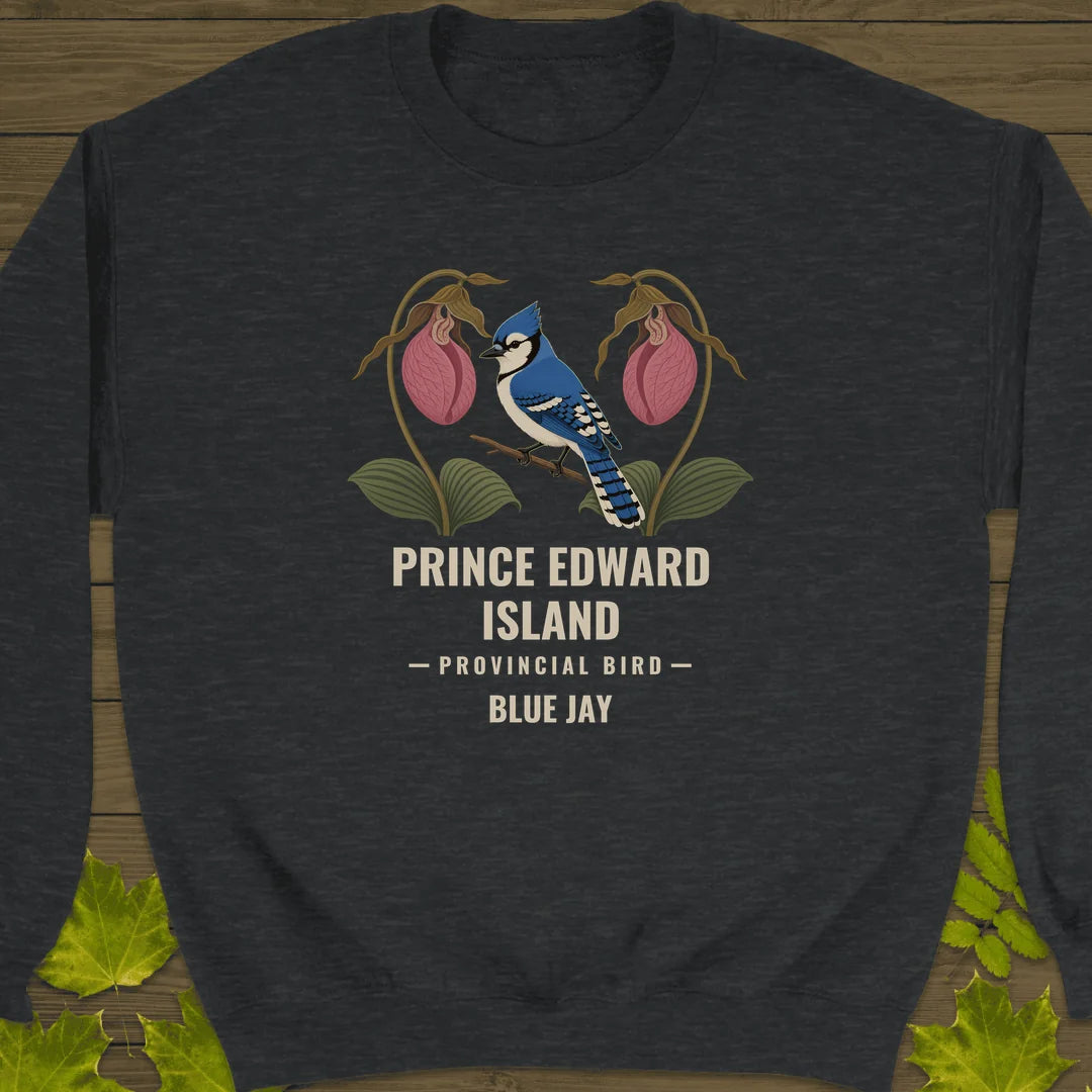 Prince Edward Island Provincial Bird Sweatshirt in Dark Heather