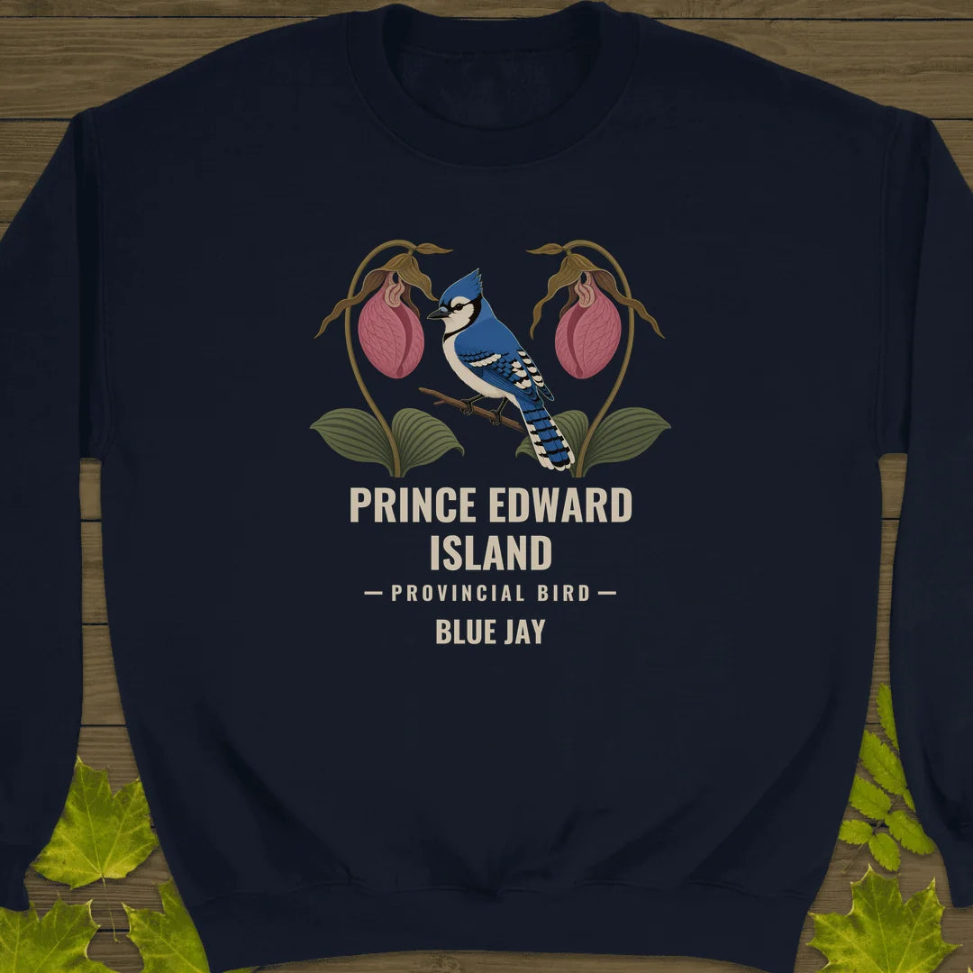Prince Edward Island Provincial Bird Sweatshirt in Navy