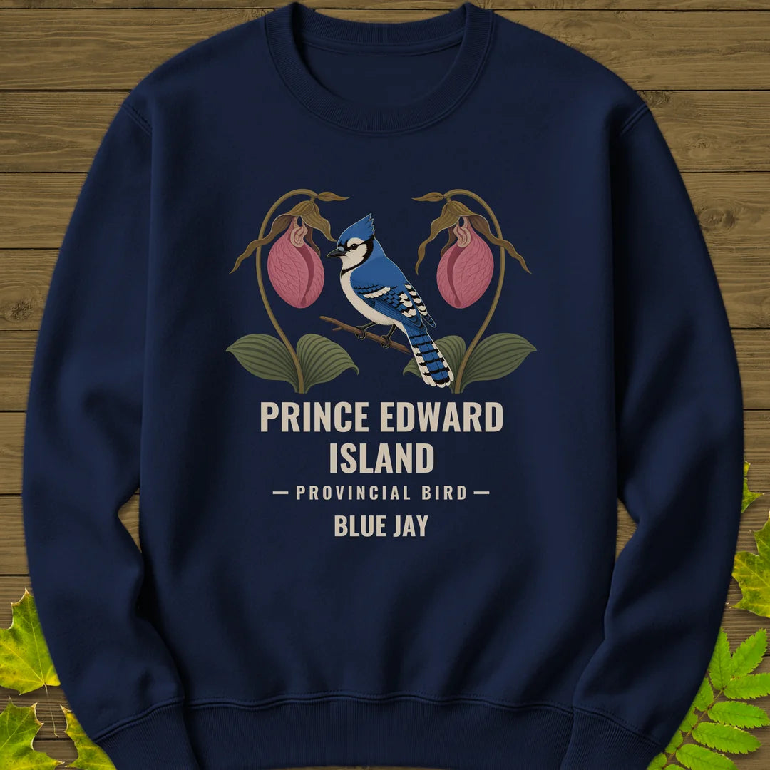 Prince Edward Island Provincial Bird Sweatshirt in Navy