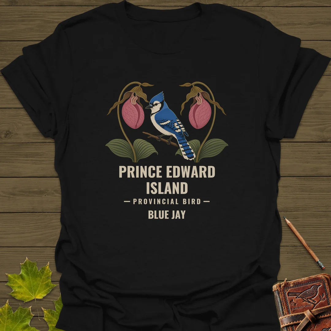 Prince Edward Island Provincial Bird T-Shirt in Black