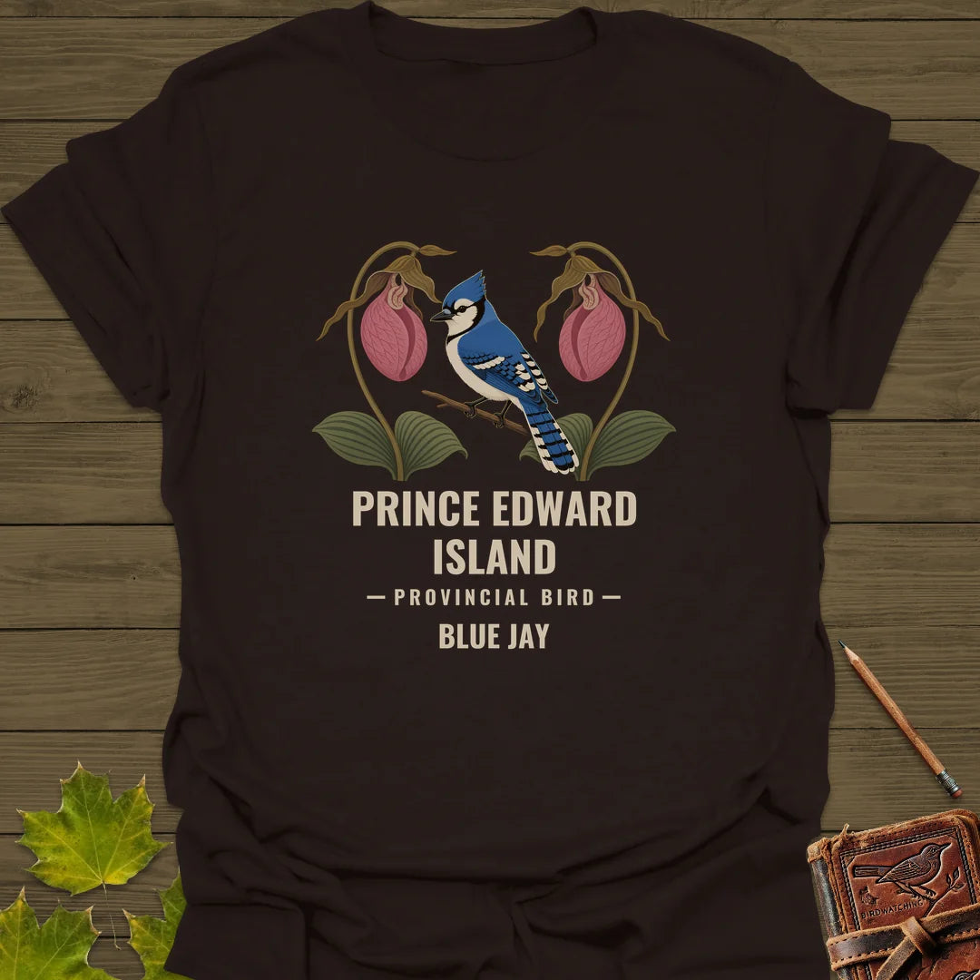 Prince Edward Island Provincial Bird T-Shirt in Dark Chocolate