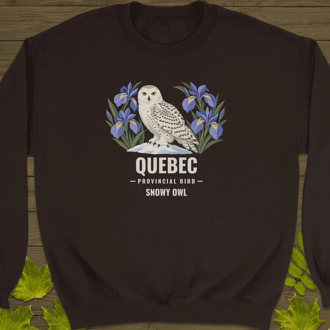 Quebec Provincial Bird Sweatshirt in Dark Chocolate