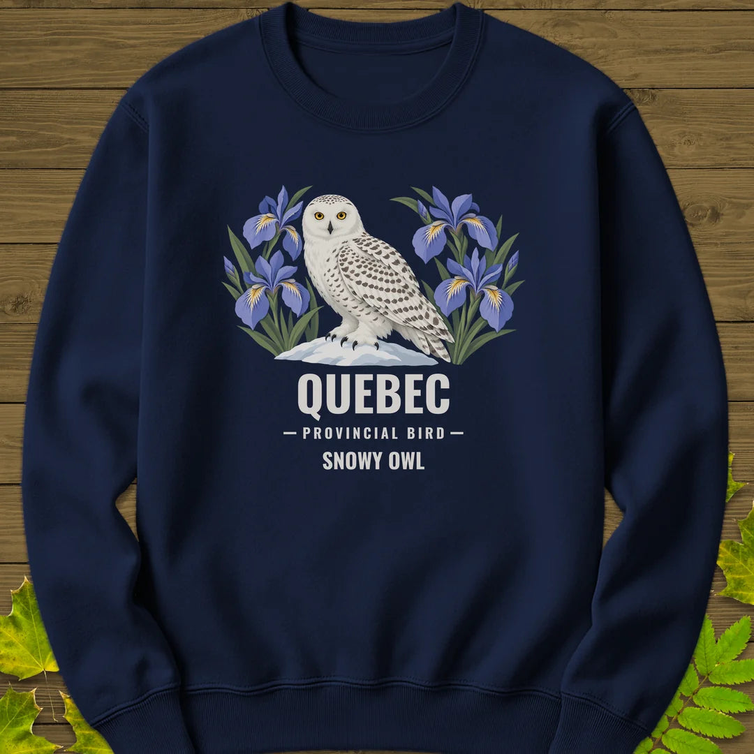 Quebec Provincial Bird Sweatshirt in Navy