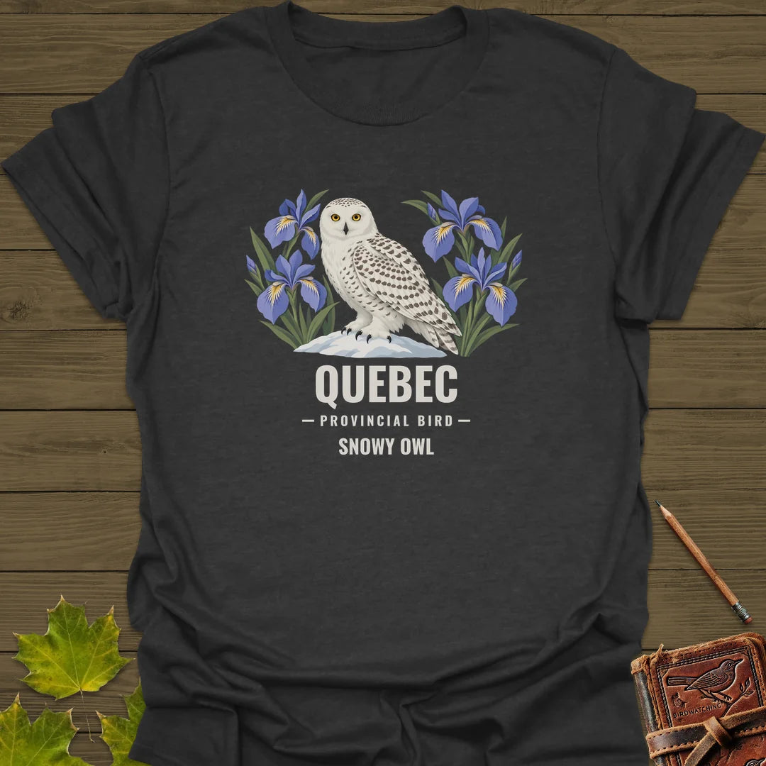 Quebec Provincial Bird T-Shirt in Dark Heather