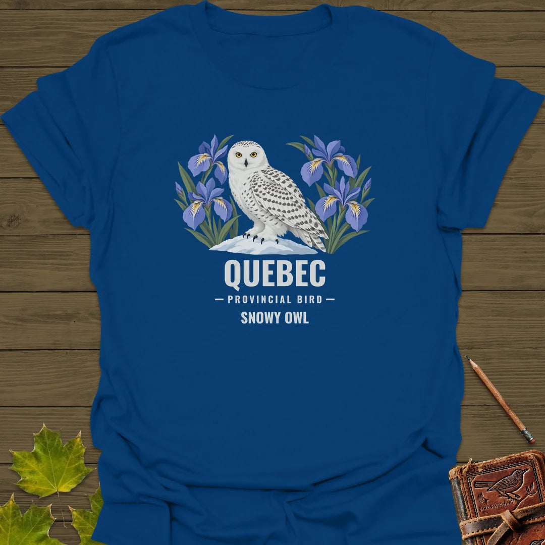 Quebec Provincial Bird T-Shirt in Royal