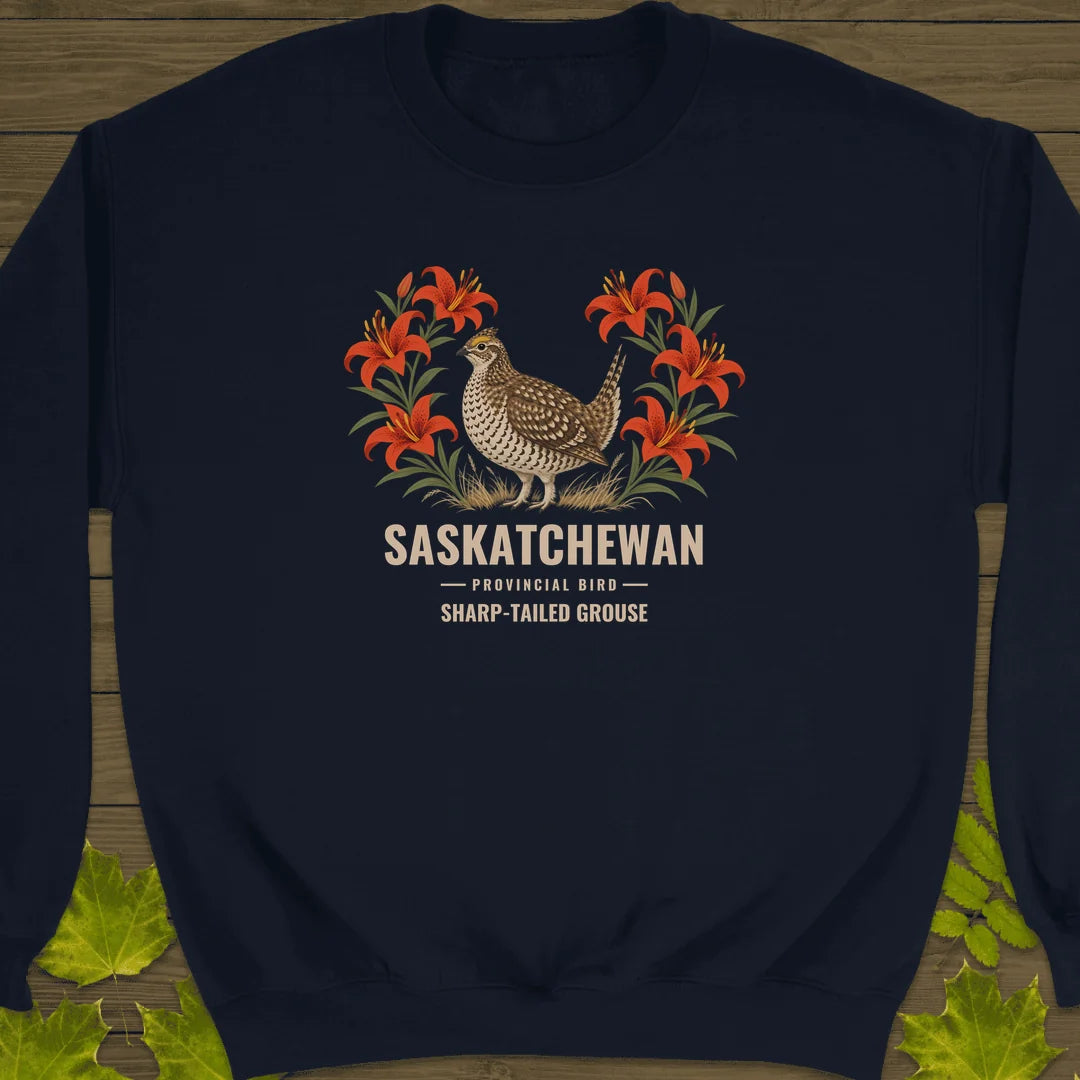Saskatchewan Provincial Bird Sweatshirt in Navy