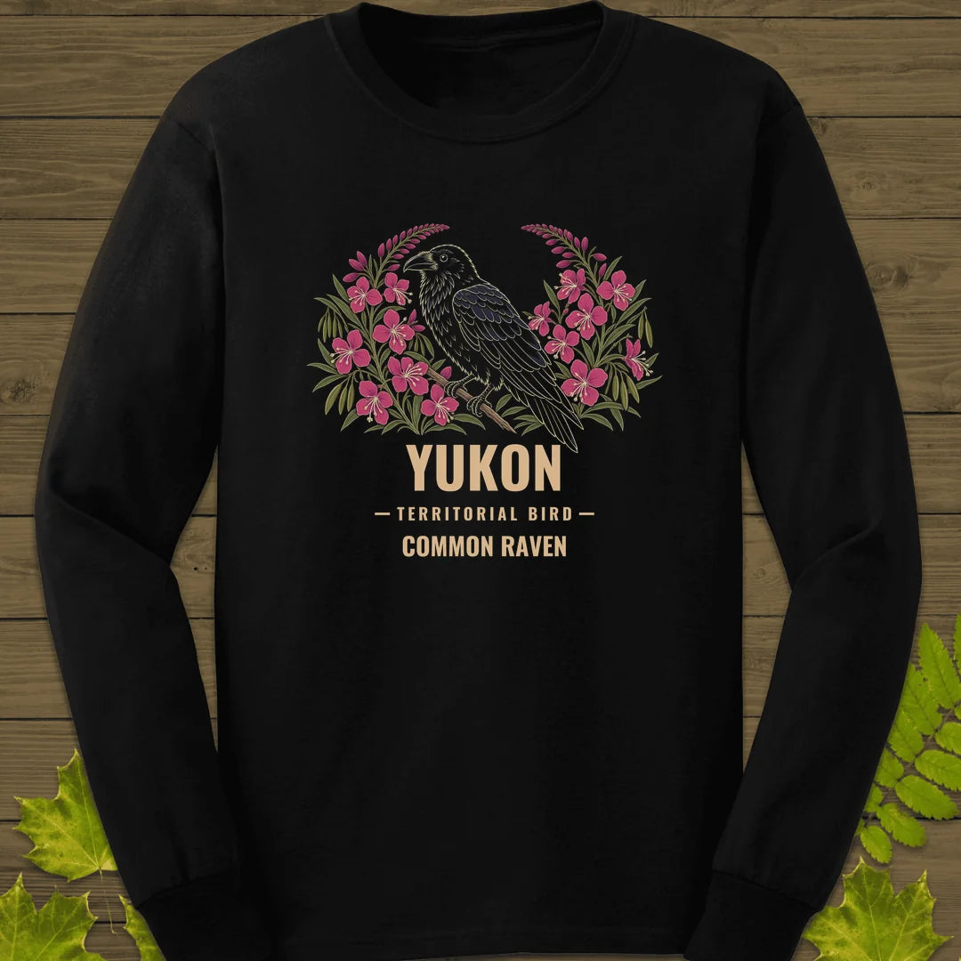 Yukon Territorial Bird Long Sleeve in Black