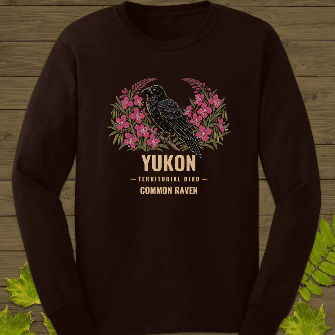 Yukon Territorial Bird Long Sleeve in Dark Chocolate