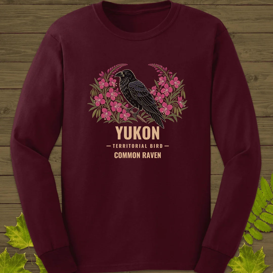 Yukon Territorial Bird Long Sleeve in Maroon